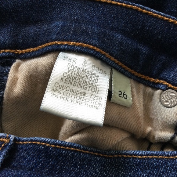 rag & bone Skinny Jeans in Kensington Wash Size 26 - Picture 4 of 8